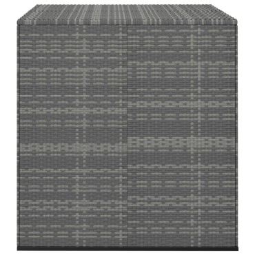 vidaXL Κουτί Μαξιλαριού Κήπου Γκρι 100x97,5x104cm Ρατάν Πολυαιθ. 1 τεμ.