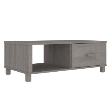 vidaXL Τραπεζάκι Σαλονιού HAMAR Αν. Γκρι 100x55x35cm Μασίφ Ξύλο Πεύκου 1 τεμ.