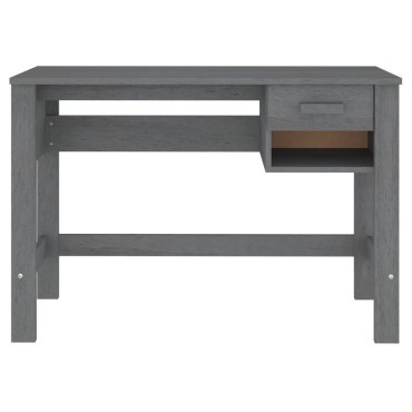 vidaXL Γραφείο HAMAR Σκ. Γκρι 110x40x75cm Μασίφ Ξύλο Πεύκου 1 τεμ.