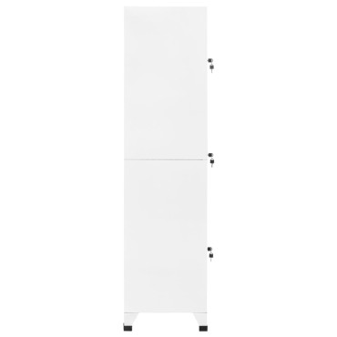 vidaXL Φοριαμός Λευκός 38x45x180cm Ατσάλινος 1 τεμ.