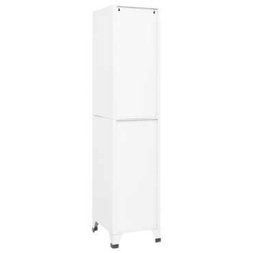 vidaXL Φοριαμός Λευκός 38x45x180cm Ατσάλινος 1 τεμ.