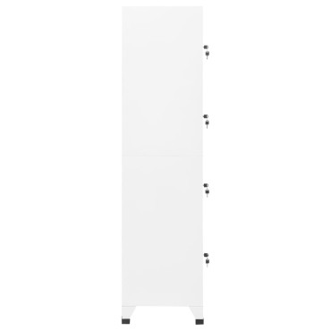 vidaXL Φοριαμός Λευκός 38x45x180cm Ατσάλινος 1 τεμ.