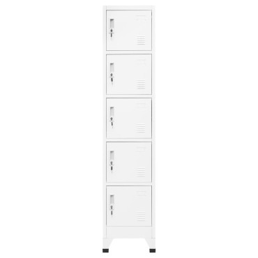 vidaXL Φοριαμός Λευκός 38x40x180cm Ατσάλινος 1 τεμ.