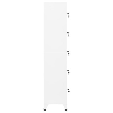 vidaXL Φοριαμός Λευκός 38x40x180cm Ατσάλινος 1 τεμ.