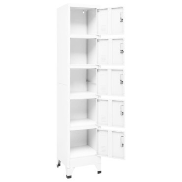 vidaXL Φοριαμός Λευκός 38x40x180cm Ατσάλινος 1 τεμ.