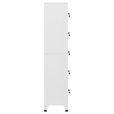 vidaXL Φοριαμός Ανοιχτό Γκρι 38x40x180cm Ατσάλινος 1 τεμ.