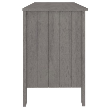vidaXL Γραφείο HAMAR Αν. Γκρι 113x50x75cm από Μασίφ Ξύλο Πεύκου 1 τεμ.