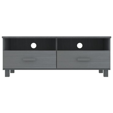 vidaXL Έπιπλο Τηλεόρασης HAMAR Σκ. Γκρι 106x40x40cm Μασίφ Ξύλο Πεύκου