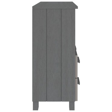 vidaXL Ντουλάπι HAMAR Σκ. Γκρι 85x35x80cm από Μασίφ Ξύλο Πεύκου 1 τεμ.