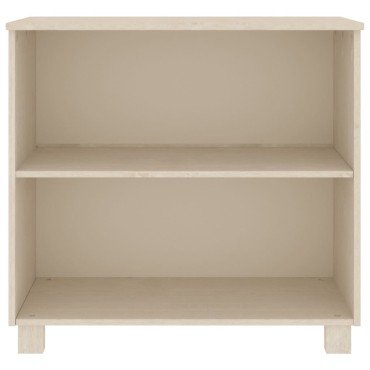 vidaXL Ντουλάπι HAMAR Καφέ Μελί 85x35x80cm Μασίφ Ξύλο Πεύκου 1 τεμ.