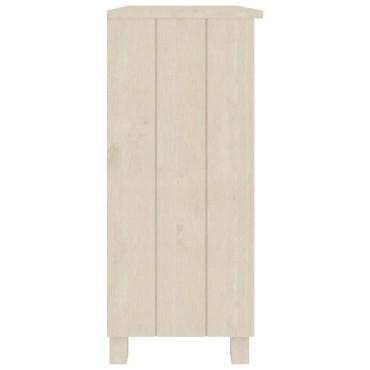 vidaXL Ντουλάπι HAMAR Καφέ Μελί 85x35x80cm Μασίφ Ξύλο Πεύκου 1 τεμ.