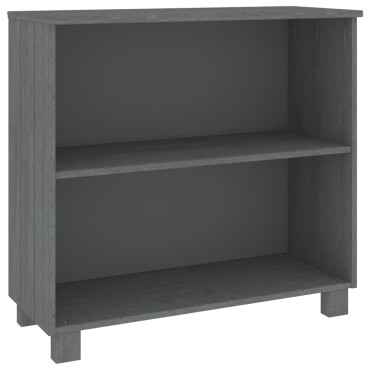 vidaXL Ντουλάπι HAMAR Σκ. Γκρι 85x35x80cm από Μασίφ Ξύλο Πεύκου 1 τεμ.