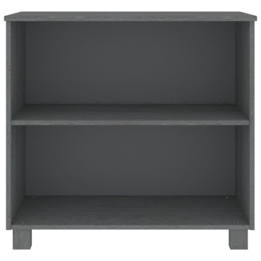 vidaXL Ντουλάπι HAMAR Σκ. Γκρι 85x35x80cm από Μασίφ Ξύλο Πεύκου 1 τεμ.
