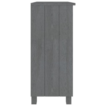 vidaXL Ντουλάπι HAMAR Σκ. Γκρι 85x35x80cm από Μασίφ Ξύλο Πεύκου 1 τεμ.