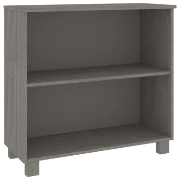 vidaXL Ντουλάπι HAMAR Αν. Γκρι 85x35x80cm από Μασίφ Ξύλο Πεύκου 1 τεμ.