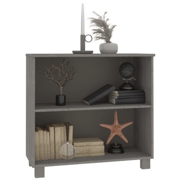 vidaXL Ντουλάπι HAMAR Αν. Γκρι 85x35x80cm από Μασίφ Ξύλο Πεύκου 1 τεμ.
