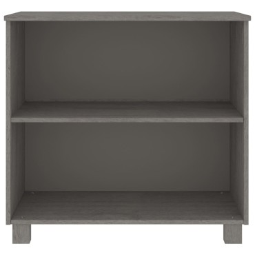 vidaXL Ντουλάπι HAMAR Αν. Γκρι 85x35x80cm από Μασίφ Ξύλο Πεύκου 1 τεμ.