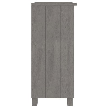 vidaXL Ντουλάπι HAMAR Αν. Γκρι 85x35x80cm από Μασίφ Ξύλο Πεύκου 1 τεμ.