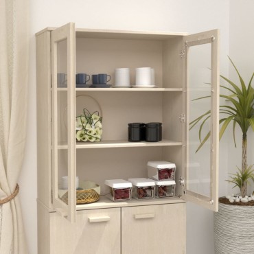 vidaXL Πάνω Μέρος για Ντουλάπι HAMAR Μελί 85x35x100cm Ξύλο Πεύκου 1 τεμ.