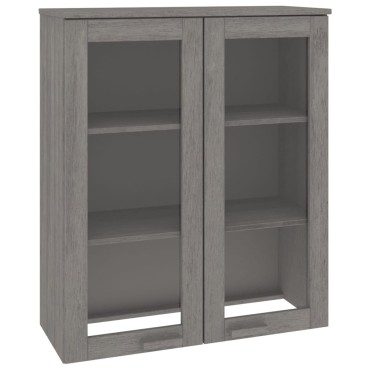 vidaXL Πάνω Μέρος Ντουλαπιού HAMAR Αν. Γκρι 85x35x100cm Μασίφ Πεύκο 1 τεμ.