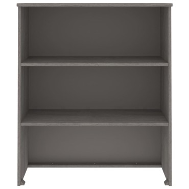 vidaXL Πάνω Μέρος Ντουλαπιού HAMAR Αν. Γκρι 85x35x100cm Μασίφ Πεύκο 1 τεμ.