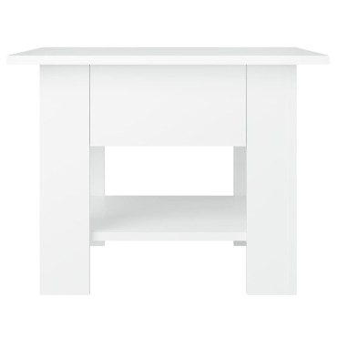 vidaXL Τραπεζάκι Σαλονιού Λευκό 55x55x42cm Επεξεργ. Ξύλο 1 τεμ.