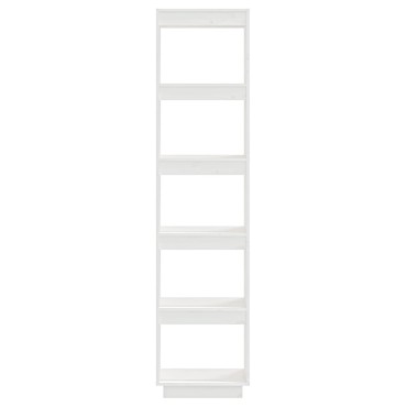 vidaXL Βιβλιοθήκη/Διαχωριστικό Χώρου Λευκό 40x35x167cm Μασίφ Πεύκο 1 τεμ.