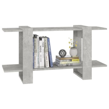 vidaXL Βιβλιοθήκη Ραφιέρα Γκρι Σκυρ. 100x30x51cm Επεξεργασμένο Ξύλο 1 τεμ.