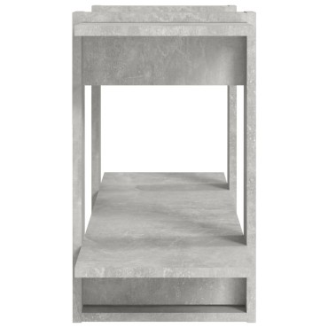vidaXL Βιβλιοθήκη Ραφιέρα Γκρι Σκυρ. 100x30x51cm Επεξεργασμένο Ξύλο 1 τεμ.