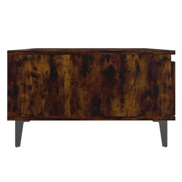vidaXL Τραπεζάκι Σαλονιού Καπνιστή Δρυς 90x60x35cm από Επεξ. Ξύλο 1 τεμ.