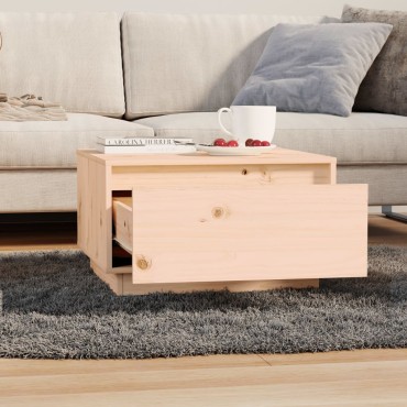vidaXL Τραπεζάκι Σαλονιού 55x56x32cm από Μασίφ Ξύλο Πεύκου 1 τεμ.