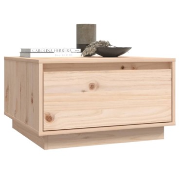 vidaXL Τραπεζάκι Σαλονιού 55x56x32cm από Μασίφ Ξύλο Πεύκου 1 τεμ.