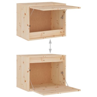 vidaXL Βοηθητικό Ντουλάπι 45x30x35cm από Μασίφ Ξύλο Πεύκου