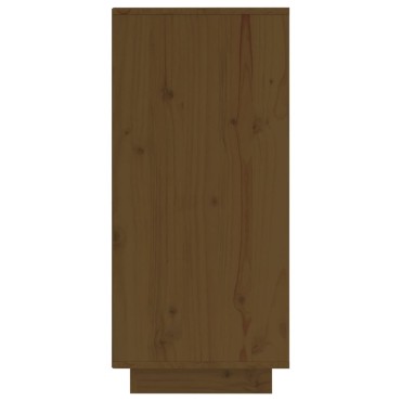 vidaXL Ντουλάπι Καφέ Μελί 60x34x75cm από Μασίφ Ξύλο Πεύκου 1 τεμ.
