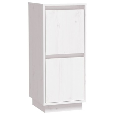 vidaXL Ντουλάπι Λευκό 31,5x34x75cm από Μασίφ Ξύλο Πεύκου 1 τεμ.