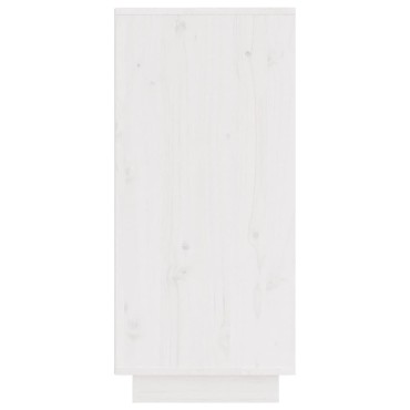 vidaXL Ντουλάπι Λευκό 31,5x34x75cm από Μασίφ Ξύλο Πεύκου 1 τεμ.