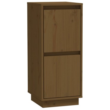 vidaXL Συρταριέρα Καφέ Μελί 31,5x34x75cm από Μασίφ Ξύλο Πεύκου 1 τεμ.