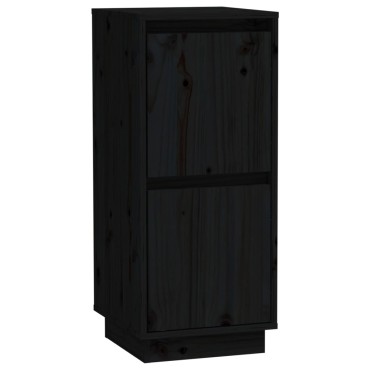 vidaXL Ντουλάπια 2 τεμ. Μαύρα 31,5x34x75cm από Μασίφ Ξύλο Πεύκου