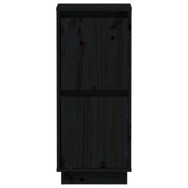 vidaXL Ντουλάπια 2 τεμ. Μαύρα 31,5x34x75cm από Μασίφ Ξύλο Πεύκου