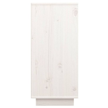 vidaXL Ντουλάπι Λευκό 60x34x75cm από Μασίφ Ξύλο Πεύκου 1 τεμ.