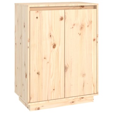 vidaXL Παπουτσοθήκη 60x35x80cm από Μασίφ Ξύλο Πεύκου