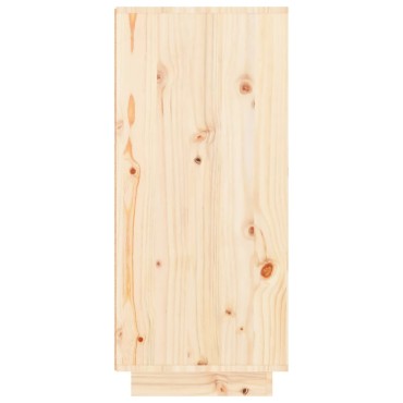 vidaXL Παπουτσοθήκη 60x35x80cm από Μασίφ Ξύλο Πεύκου