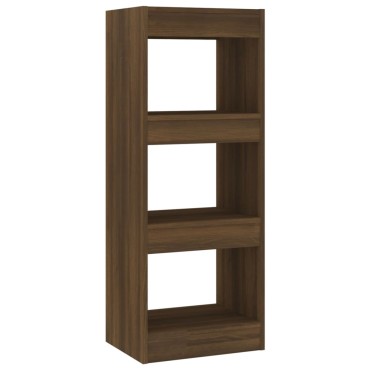 vidaXL Βιβλιοθήκη/Διαχωρ. Χώρου Καφέ Δρυς 40x30x103cm Επεξεργ. Ξύλο 1 τεμ.