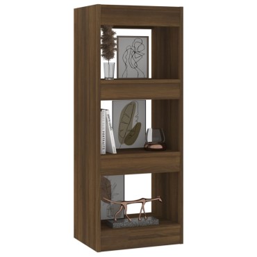 vidaXL Βιβλιοθήκη/Διαχωρ. Χώρου Καφέ Δρυς 40x30x103cm Επεξεργ. Ξύλο 1 τεμ.