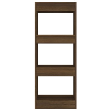 vidaXL Βιβλιοθήκη/Διαχωρ. Χώρου Καφέ Δρυς 40x30x103cm Επεξεργ. Ξύλο 1 τεμ.