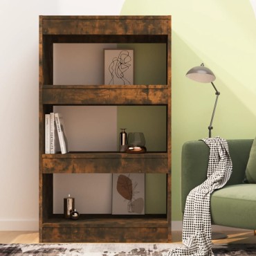 vidaXL Βιβλιοθήκη/Διαχωρ. Χώρου Καπνιστή Δρυς 60x30x103cm Επεξ. Ξύλο 1 τεμ.