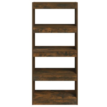vidaXL Βιβλιοθήκη/Διαχωρ. Χώρου Καπνιστή Δρυς 60x30x135cm Επεξ. Ξύλο 1 τεμ.