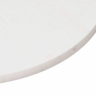 vidaXL Επιφάνεια Τραπεζιού Λευκή 90x2,5cm από Μασίφ Ξύλο Πεύκου 1 τεμ.