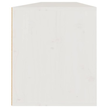 vidaXL Ντουλάπια Τοίχου 2 τεμ. Λευκά 80x30x35cm από Μασίφ Ξύλο Πεύκου