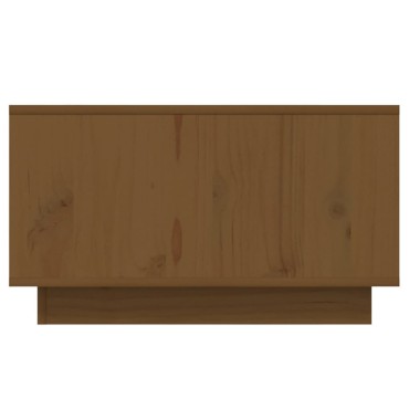 vidaXL Τραπεζάκι Σαλονιού Καφέ Μελί 55x56x32cm από Μασίφ Ξύλο Πεύκου 1 τεμ.